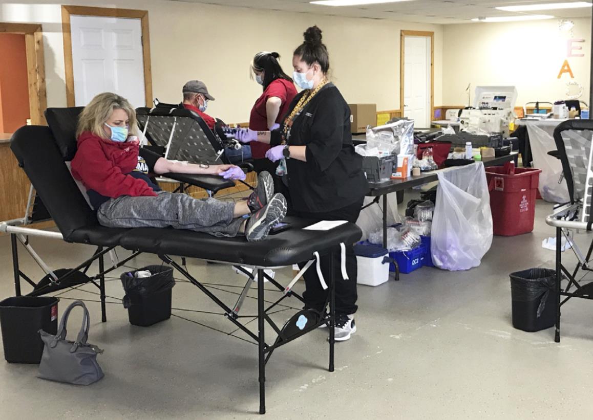42 units of blood donated on Monday
