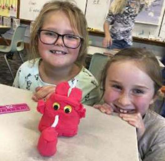 Second graders create STEM monsters