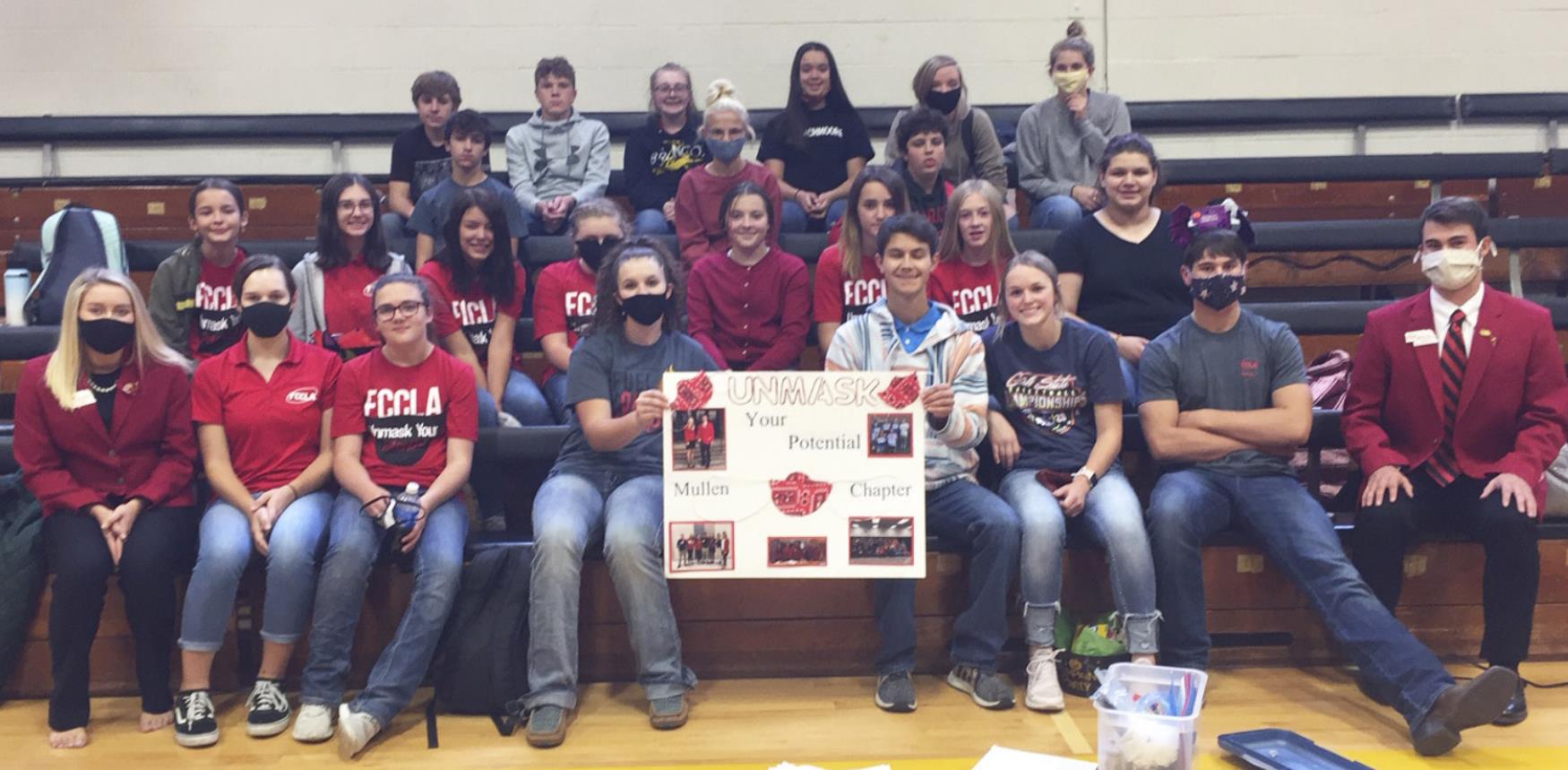 The group of MHS students who attended the FCCLA District Leadership Conference on Oct. 14. Diana Brost