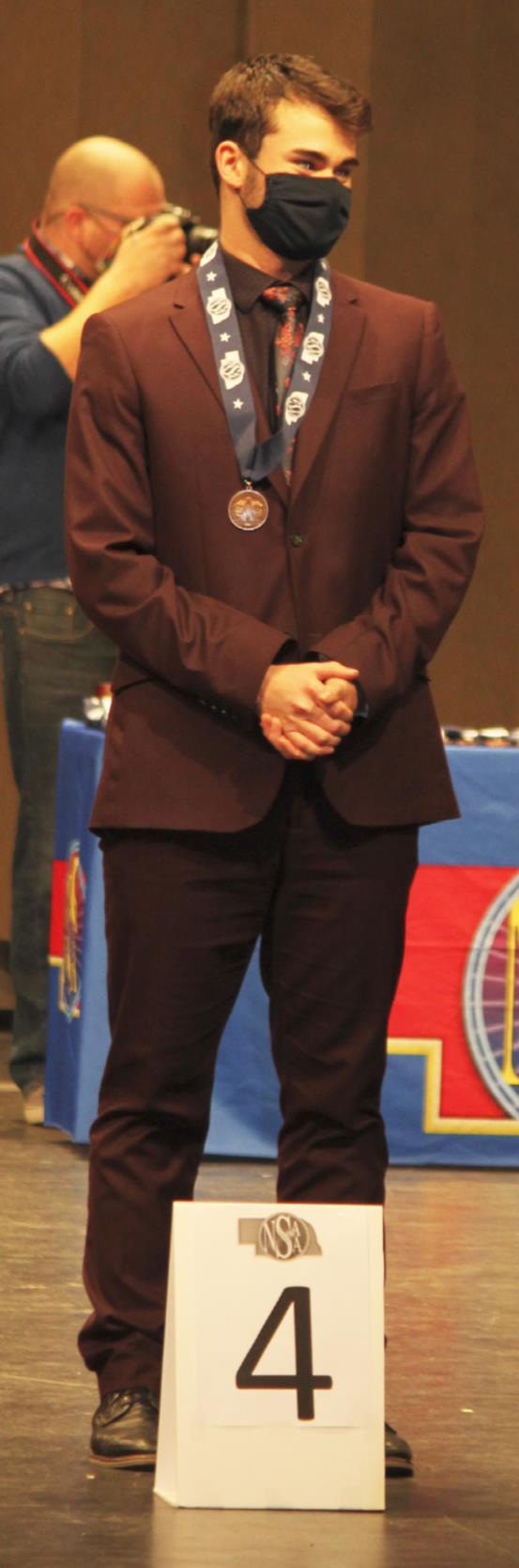 Samuel Coble earned the Class D2 4th place Extemporaneous medal - congratulations, Samuel! Jill Coble