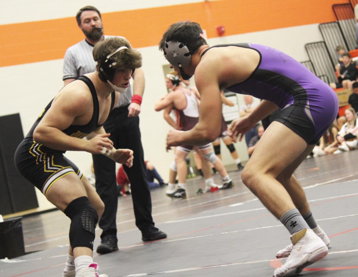 Andrew Harvey competing at the duals in Ogallala. Kris Forsen