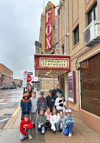 Pictured back, l-r: Merick Lattin, parent sponsor Nichole Ourada, Harrison Vinton, Cooper Ourada, Kayden Evans, Miss Brown, Anna Ridenour. Front: Tate Phillips, Meyer Vinton, Brogan Jewell, Kinley Crisp, Aurora Polt, Jaxson Barnes. courtesy photo