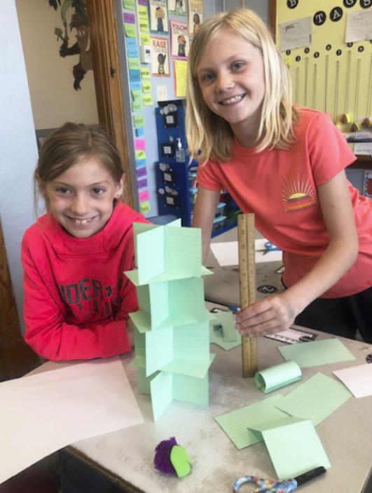 Pictured l-r: Olivia Cox and Hadley Marsh.