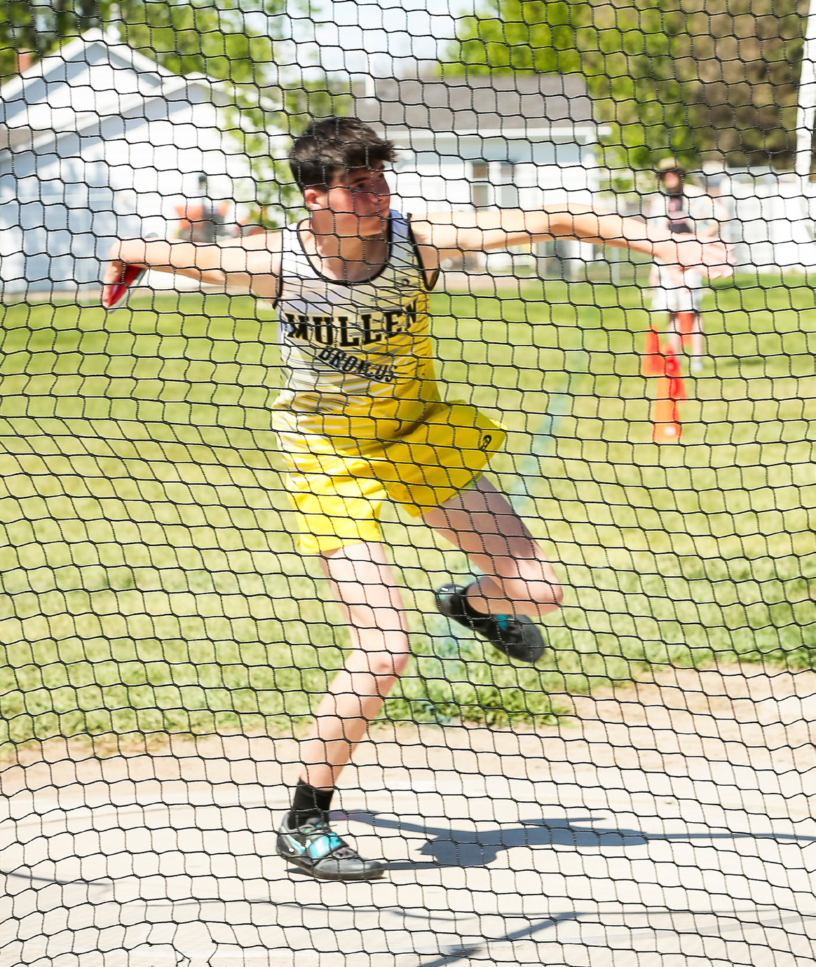 Cian Connealy competing in the discus last Friday. Megan Andersen