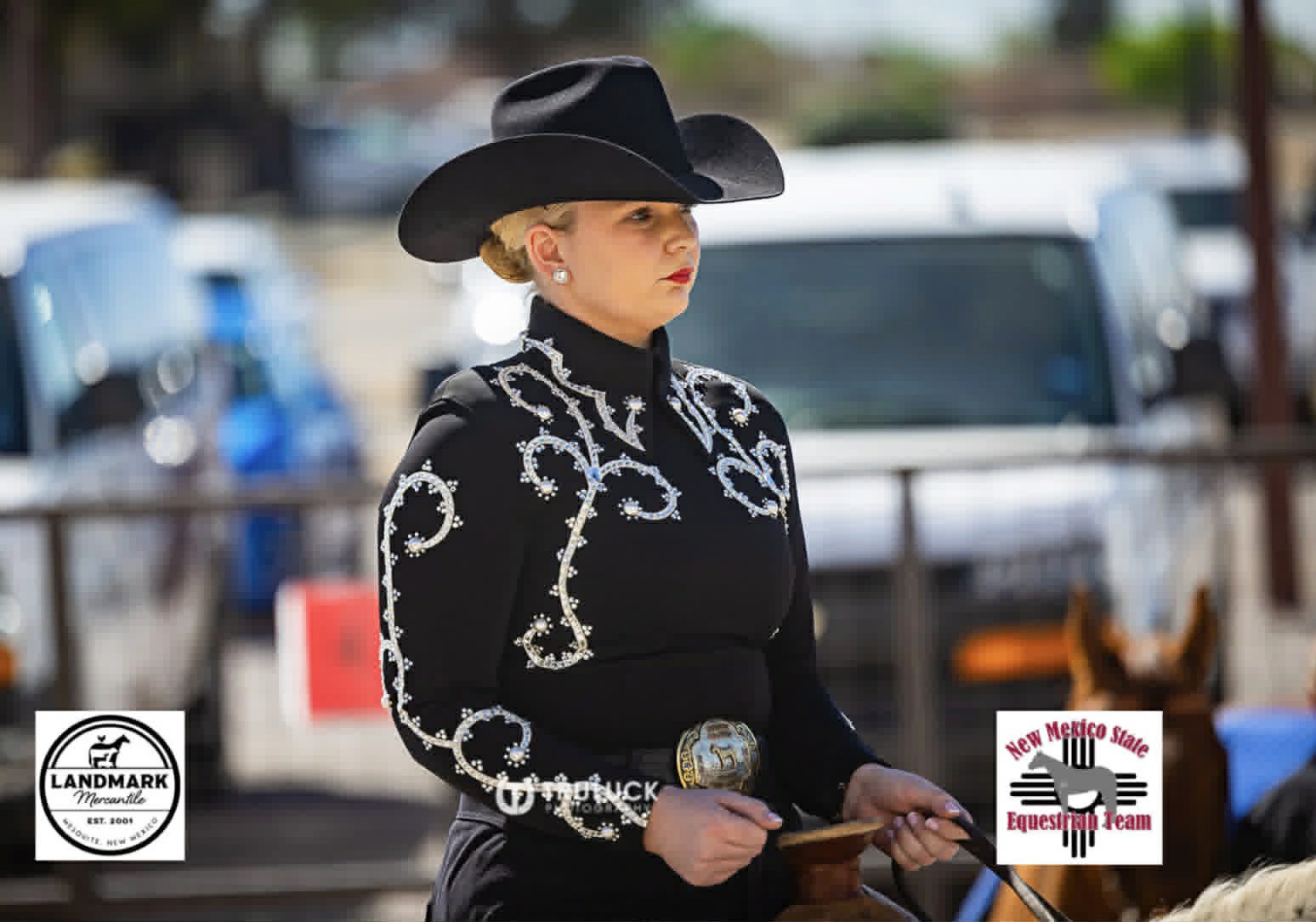 Faith Miller competing at the Intercollegiate Horse Shows Association (IHSA) semifinals at New Mexico State University. courtesy photo