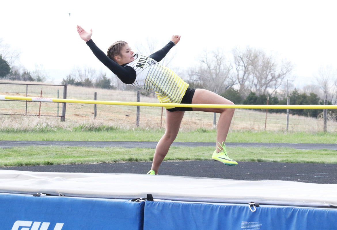 Ella Rice placed third in the high jump at MNAC. Carolee Brown