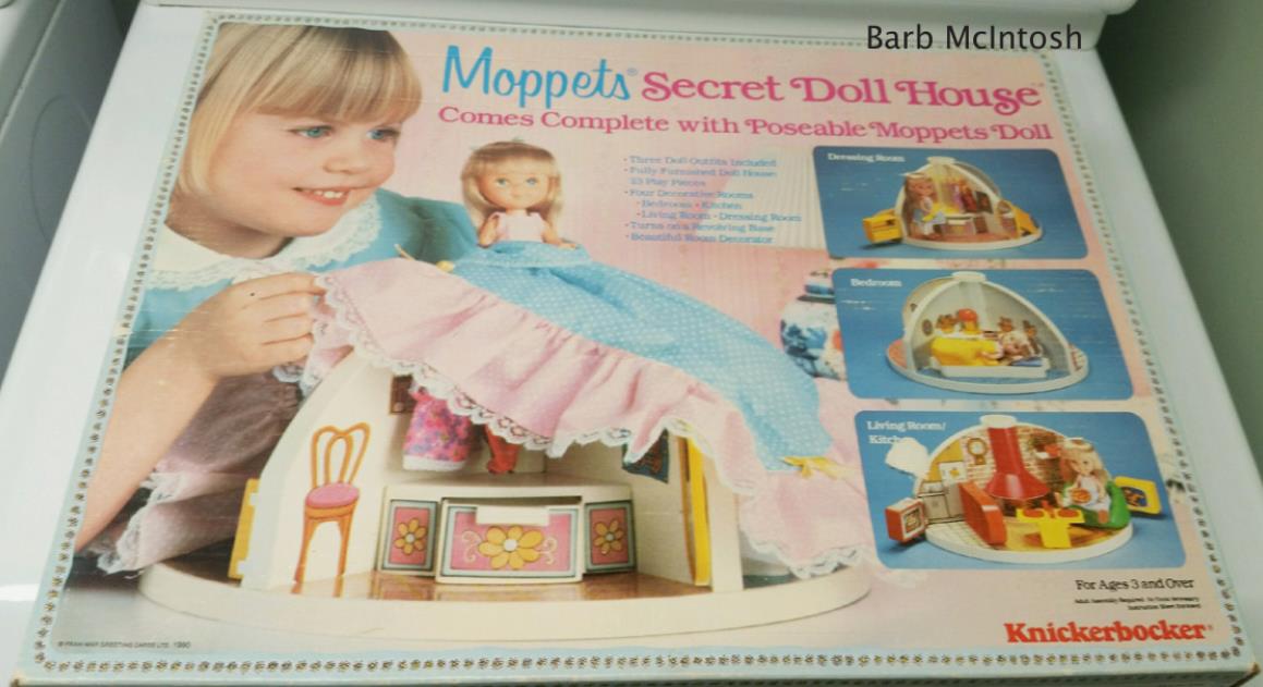 The Moppets’ Secret Doll House box is unwrapped every year. courtesy photo