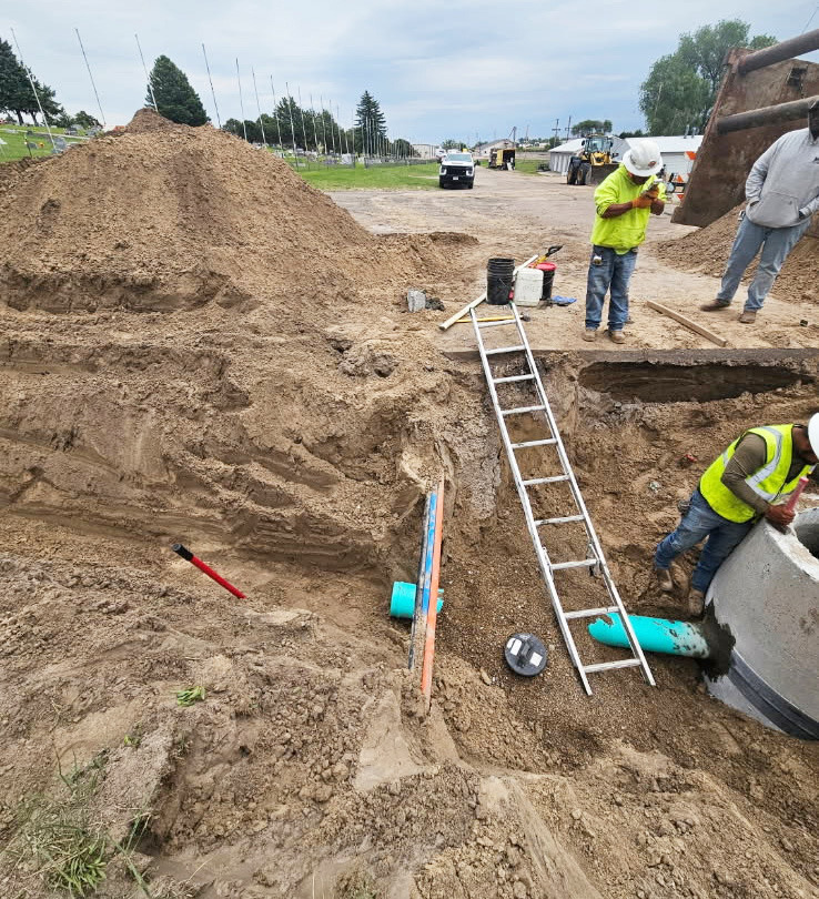 A manhole was worked on at 2nd Street and Eastern Avenue. Tony Corbin
