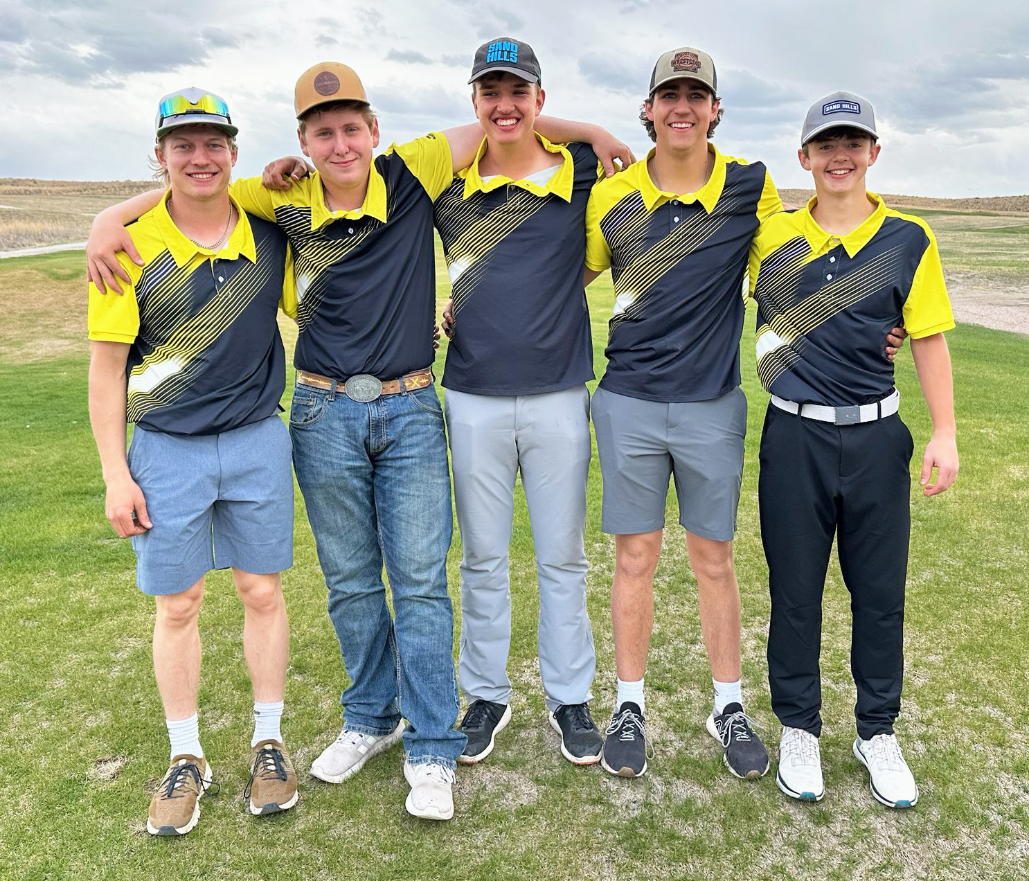 Pictured at Hyannis, l-r: Justin French, Corben Kissire, Jacob Walker, Jarren Forsen, Ben Werner. Clint Svoboda