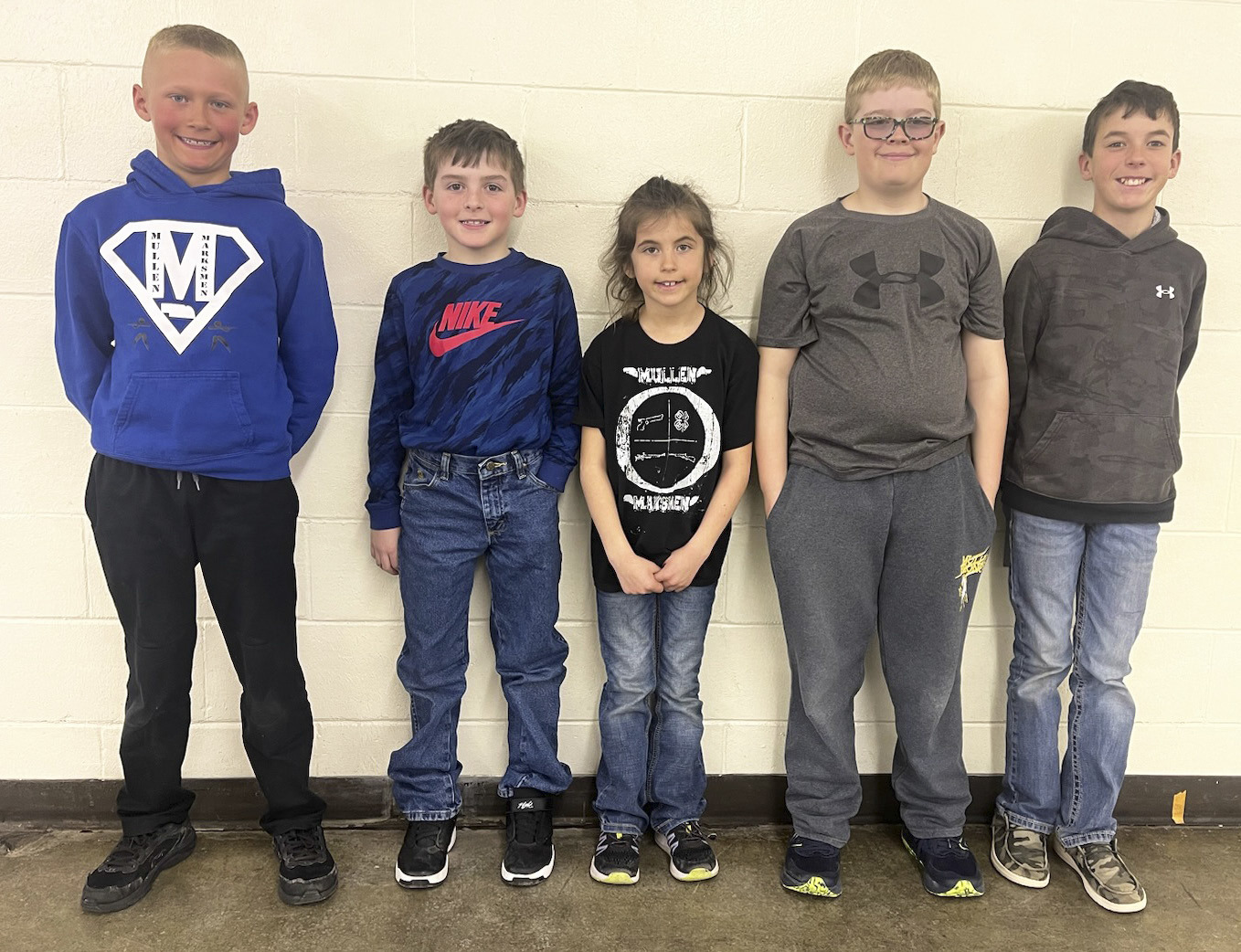 Mullen Marksmen in Ogallala this past Sunday, l-r: Teal Peterson, Zach Hicks, Finley Mundorf, Collin Donohoe, Brandt Mundorf. Not pictured: Ady Hampton, Cian Connealy. Gerri Peterson