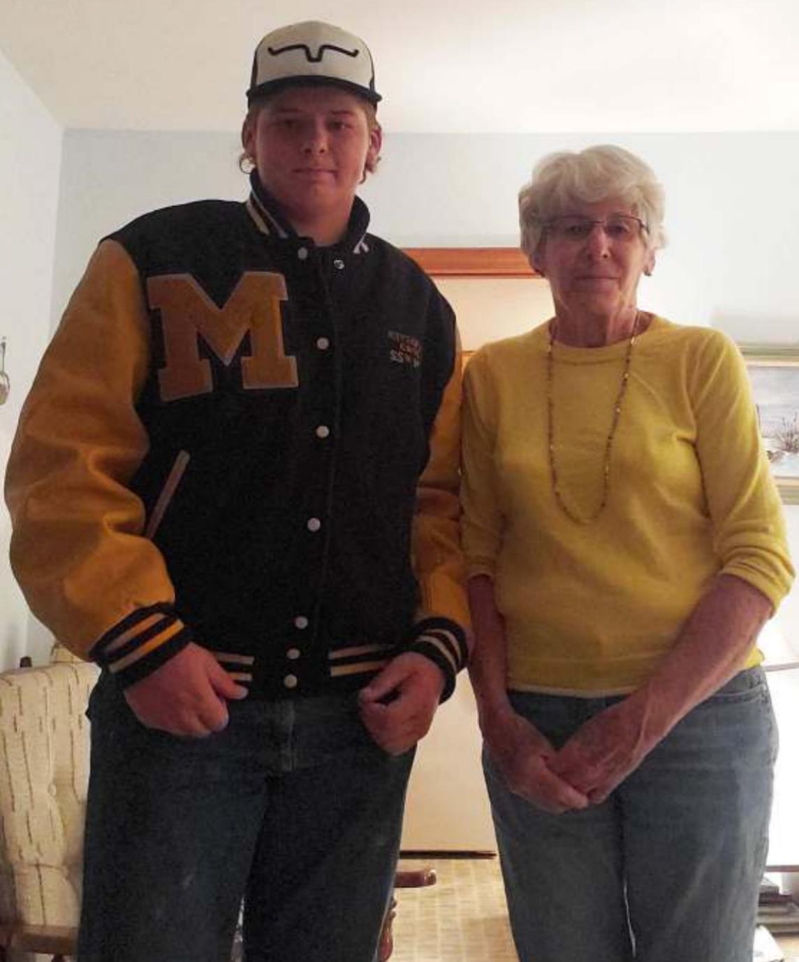 Deacon DeNaeyer with his grandma, Lyn Messersmith. courtesy photo