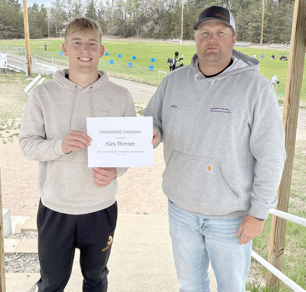 Alex Werner and Wade Marsh, Consolidated combination technician. courtesy photo