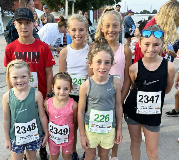 Back, l-r: Cylas Dent, Ayden Lee, Emri Dent, Avery Vinton. Front: Meyer Vinton, Nicklin Vinton, Dailie Dent. Kay Dent