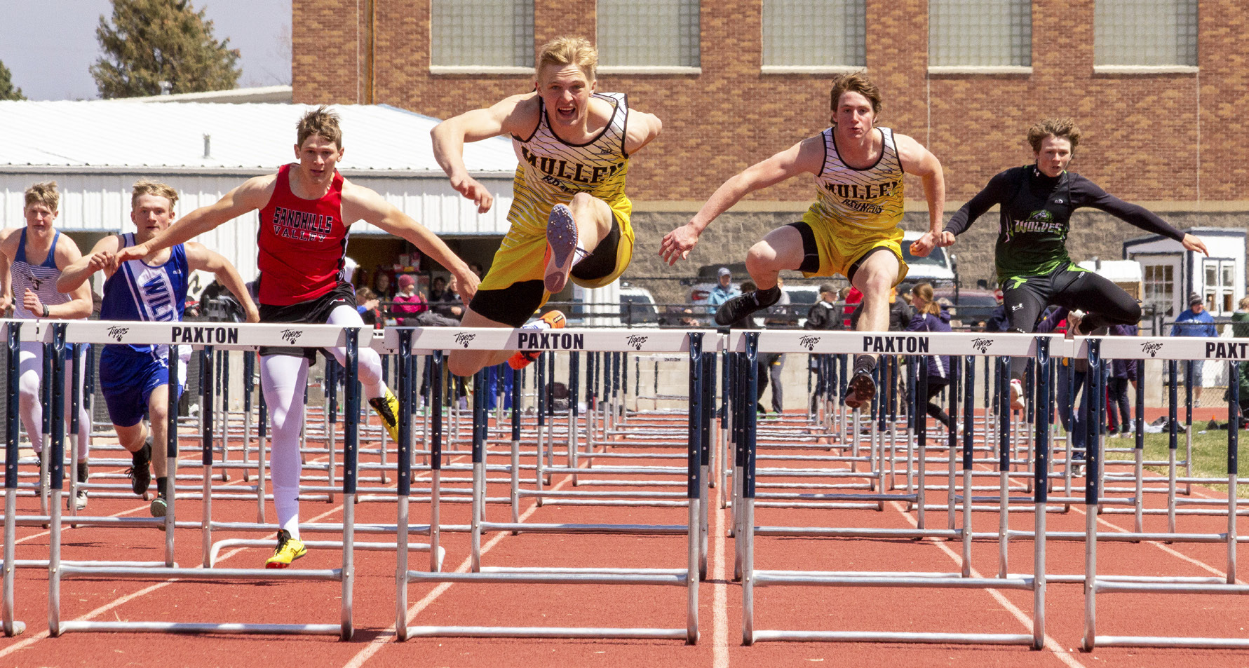 Clayton Moore and Chase Gracey placed 1st and 3rd in the 110 hurdles last week in Paxton. Carolee Brown