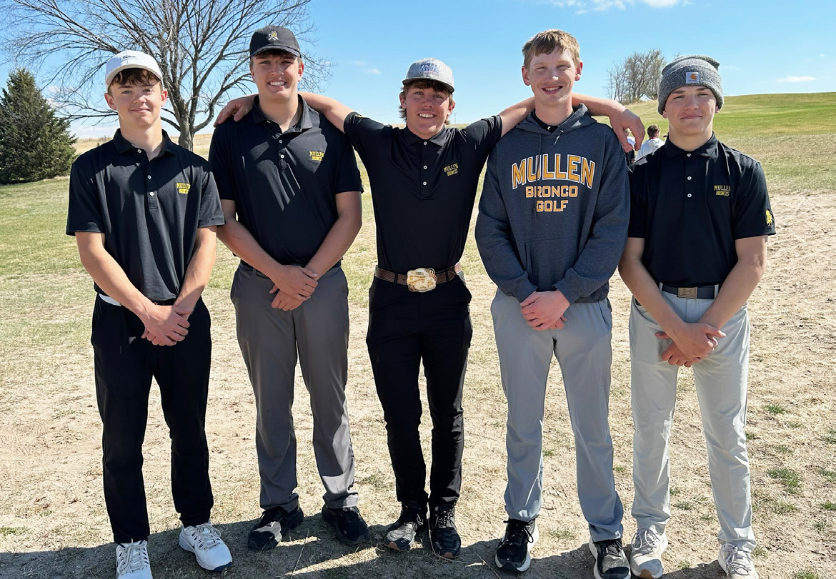 L-r: Ben Werner, Jacob Walker, Cooper Walker, Jackson Vinton, Colby Kessler in Stapleton last week. Clint Svoboda