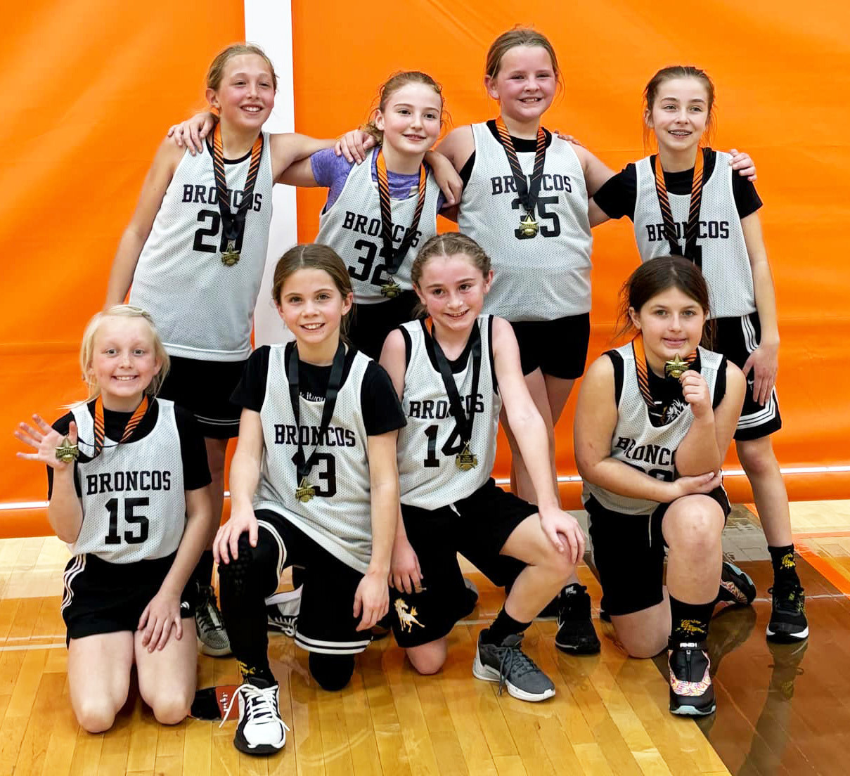 The Mullen girls 3rd/4th grade youth basketball team won the Maxwell Tournament on Saturday, Feb. 1. Pictured back, l-r: Emri Dent, Elle Gracey, Ella Walz, Lillian Ericksen. Front: Daryl Deibler, Abbigail Mundorf, Avery Vinton, Zandra Hebbert. Katie Dent
