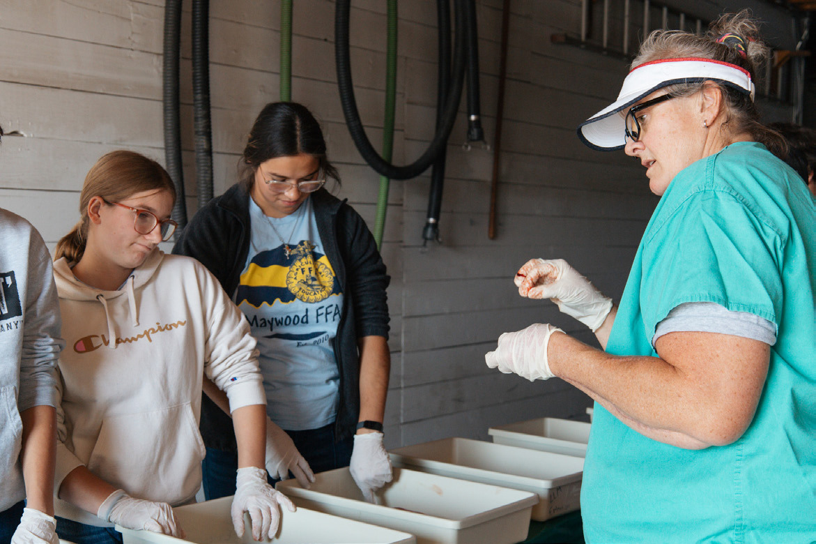 T.L. Meyer educates youth at a local youth science field day. courtesy photo