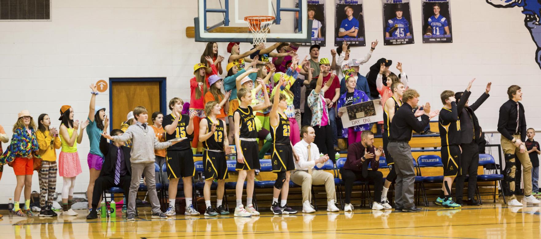 Mullen Bronco players, coaches and fans had the reason for lots of celebrating last week as the Broncos swept the D2-10 Subdistrict in Hyannis, defeating Sandhills/Thedford 43-40 and Hyannis 47-35. Megan Andersen