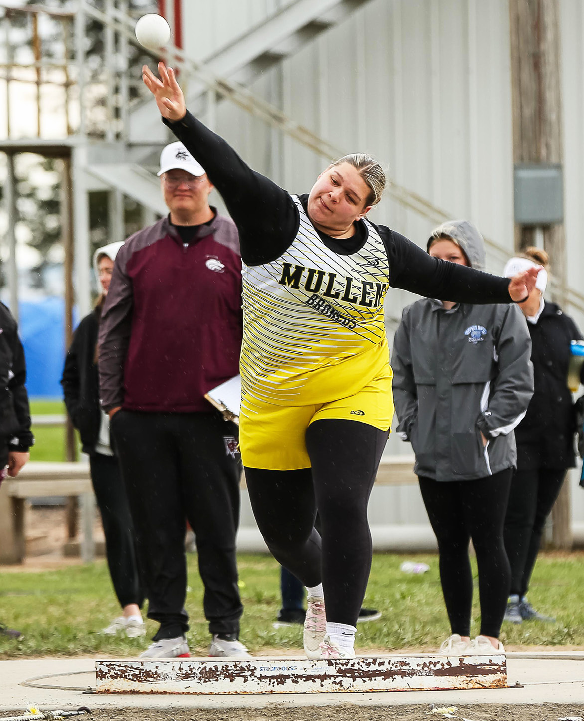 Mia Flores-Green threw a PR in the shot put at MNAC. Megan Andersen