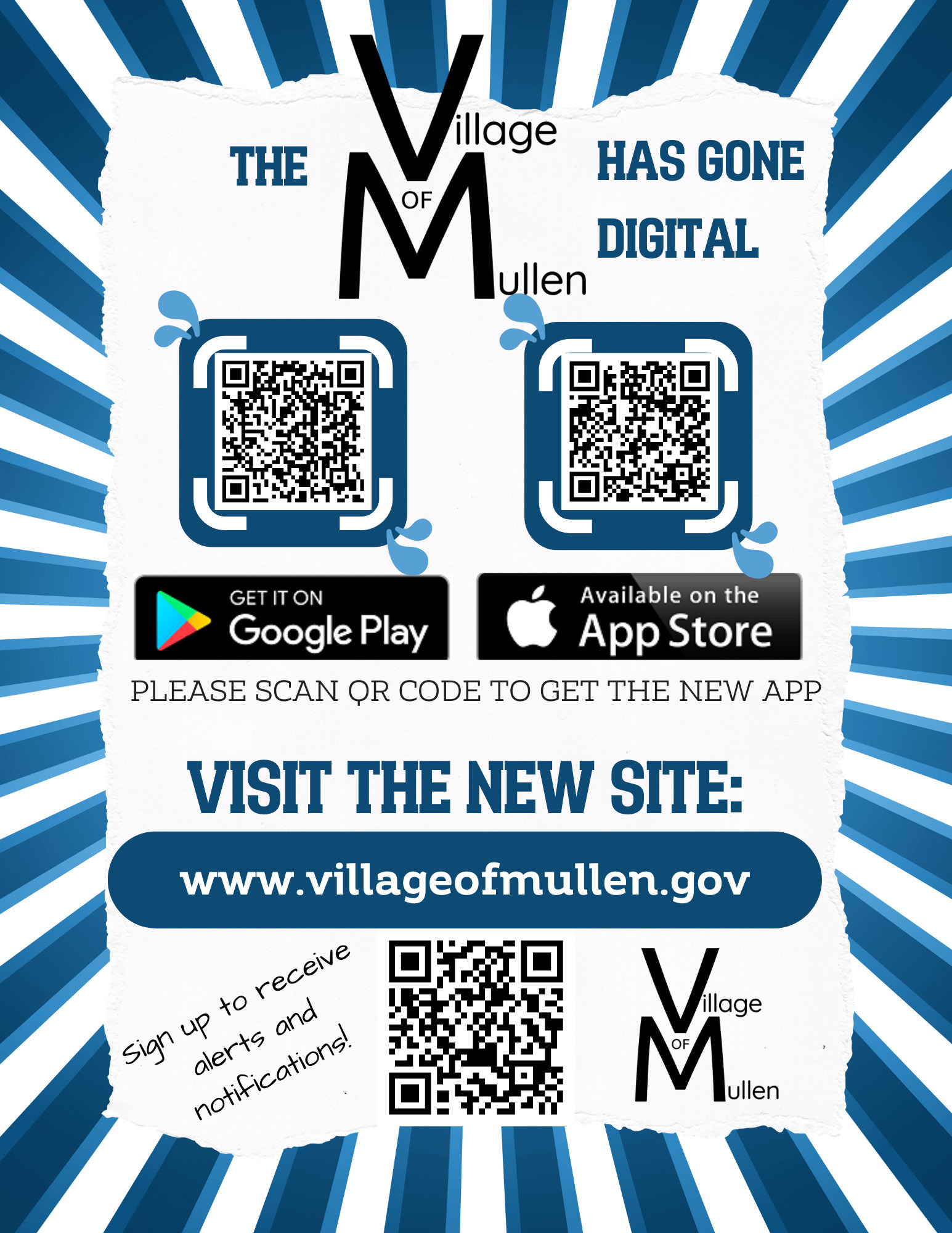 Sign up for Village of Mullen notifications on new website