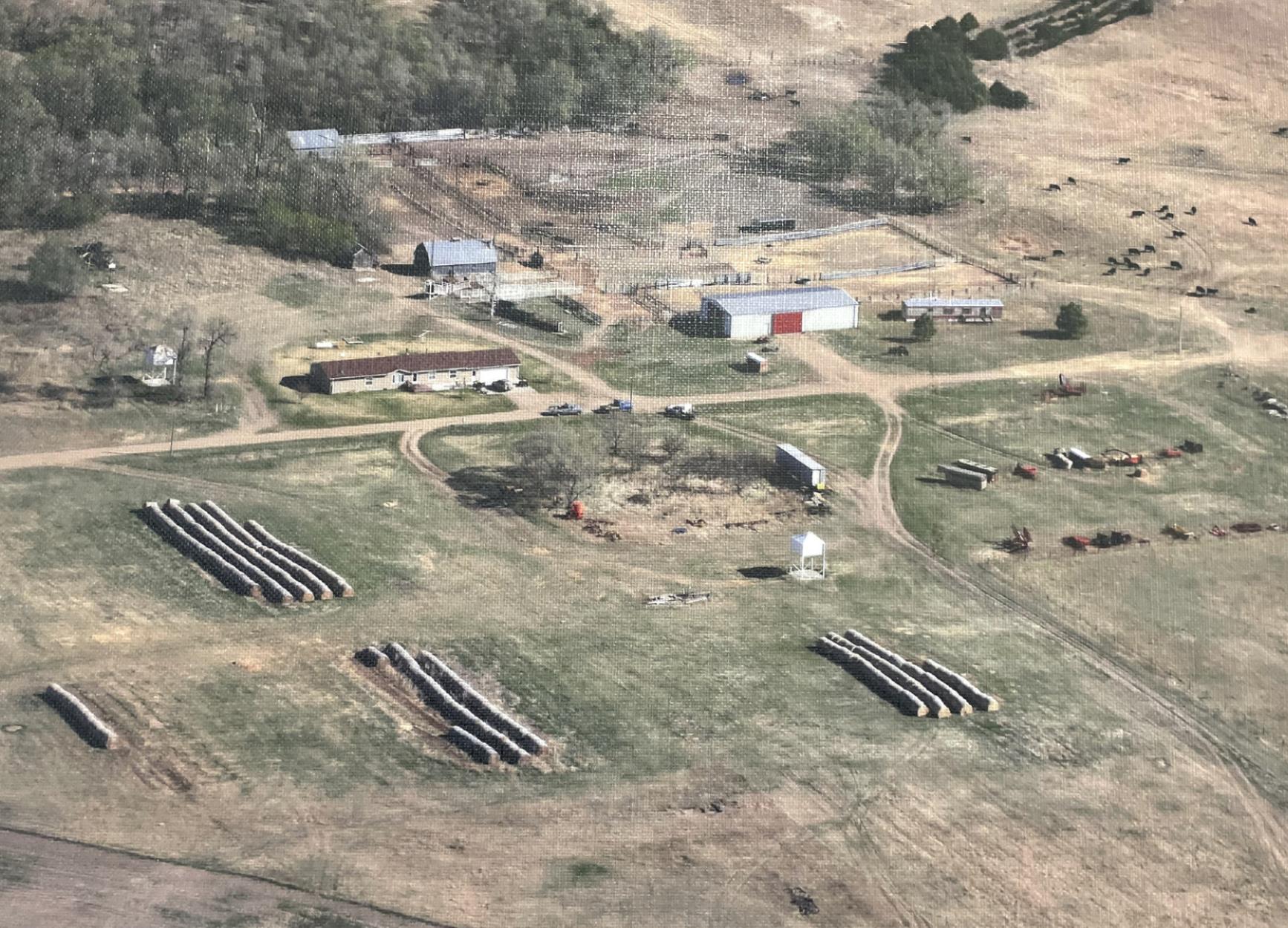 An aerial view of the Olson Ranch around 2003. courtesy photos