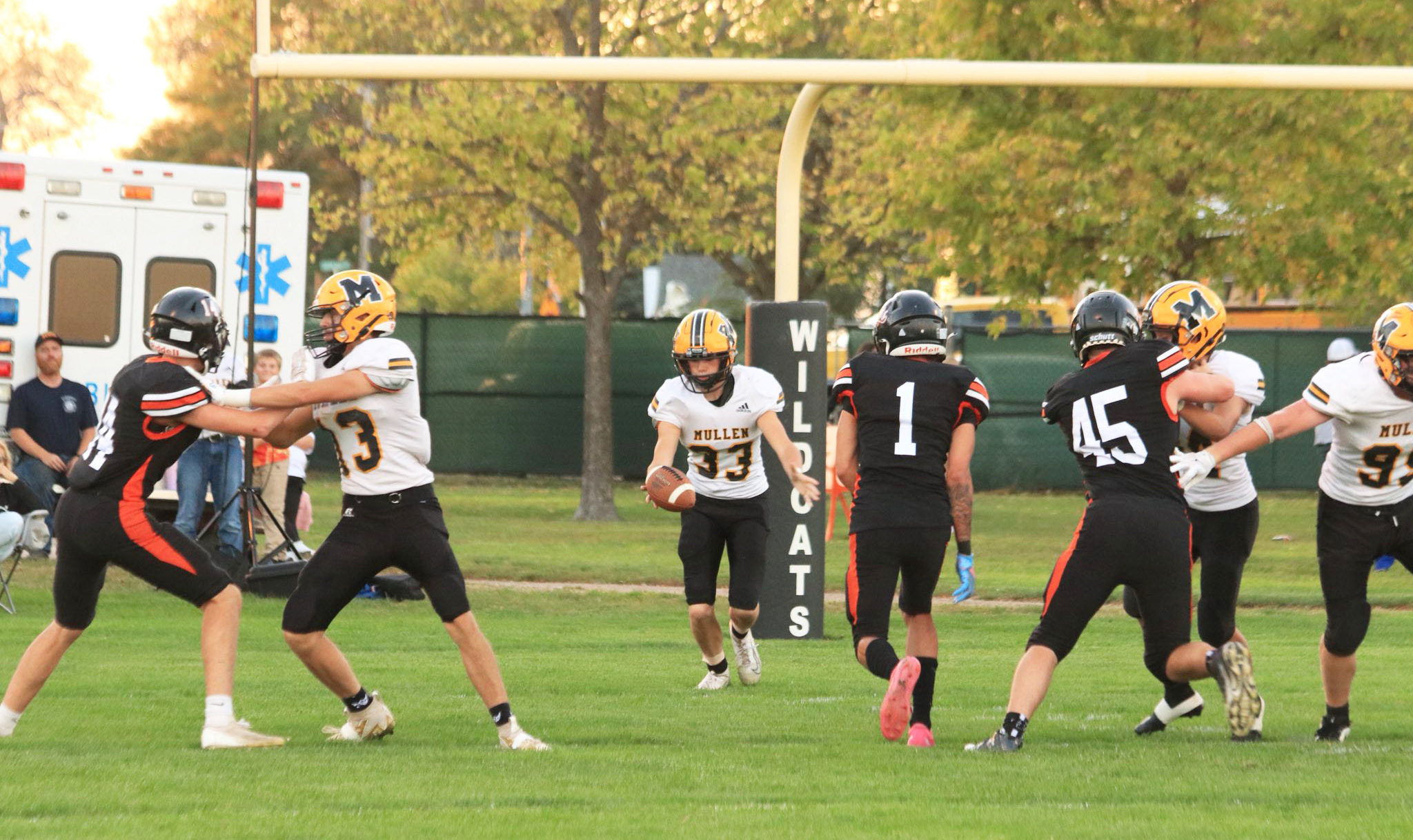 Cian Connealy gets ready to punt last Friday in Maxwell. Carolee Brown Photography