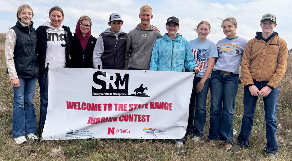 L-r: Kendall Phipps, Hope Miller, Jailyn Miller, Colin Connealy, Teal Peterson, Kassidy Cheever, Kendall Vinton, Kaisley Phipps, Oakes Miller. Kelsey Phillips