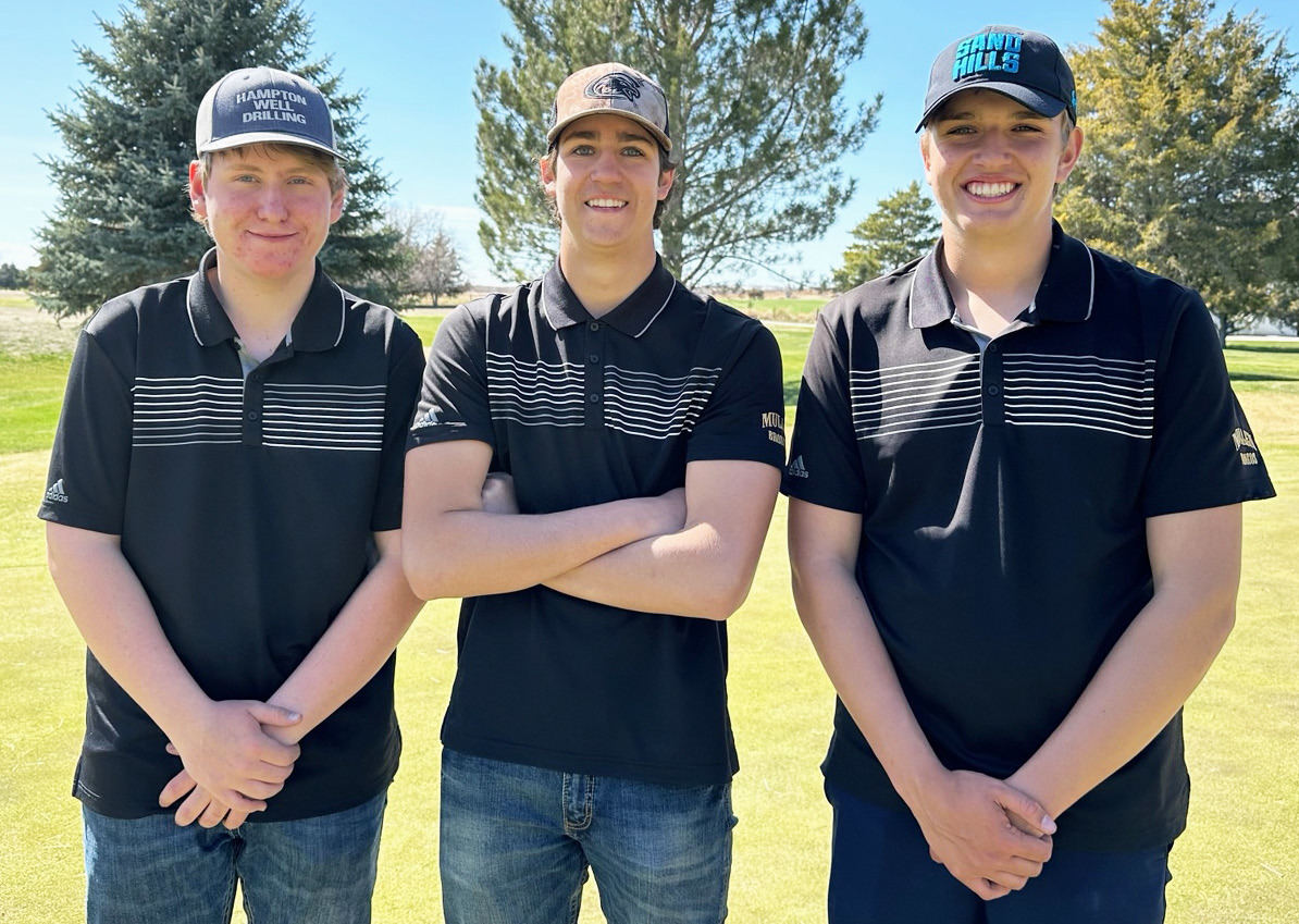 L-r: Corbin Kissire, Jarren Forsen, Jacob Walker at Bridgeport. Clint Svoboda
