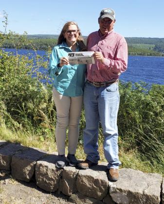 Donnie and Deb Cox at Loch Ness, the largest lake by volume in the UK.