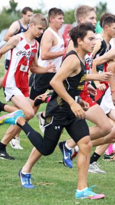 Trevor Kuncl at the beginning of his race last week.