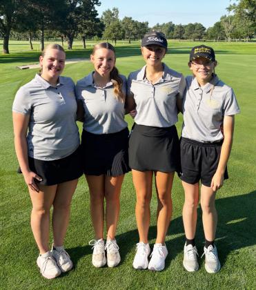 L-r: Maci Walz, Hope Miller, Austin Deibler, Chloe Wiese at Ainsworth last week. Bo Cribelli