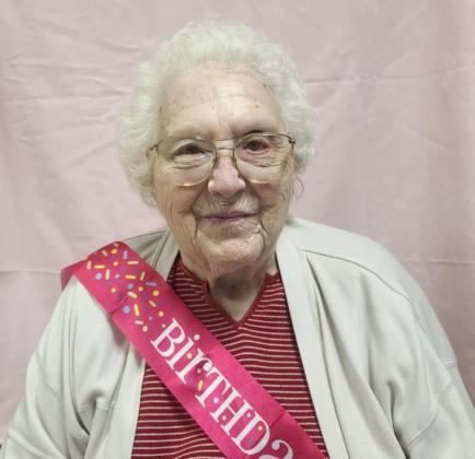 Minnie Mary Hamilton posing for her Facebook birthday picture.