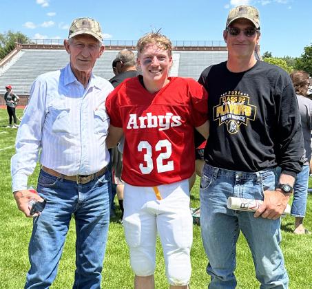 L-r: Larry, Justin and Mike French. Leanne French