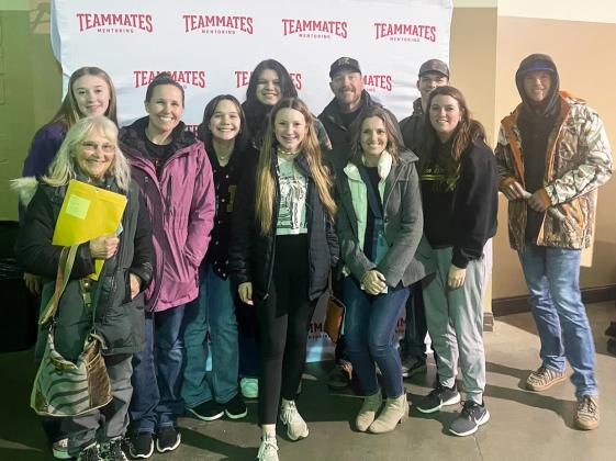 On Sunday, Feb. 4 a group of Mullen’s TeamMates mentees and their mentors traveled to Kearney for a Tri-City Storm hockey game. Over 800 TeamMates Mentoring Program members from 29 chapters were in the crowd. It was an exciting game to watch, with Tri-City defeating the Omaha Lancers 12-2, setting a new Storm record for most goals scored in a single game. courtesy photos