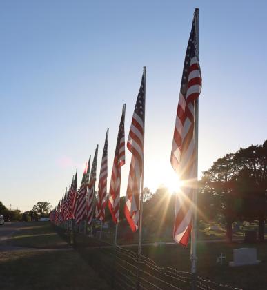 Flags fly at Cedarview Cemetery for Memorial Day