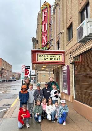 Pictured back, l-r: Merick Lattin, parent sponsor Nichole Ourada, Harrison Vinton, Cooper Ourada, Kayden Evans, Miss Brown, Anna Ridenour. Front: Tate Phillips, Meyer Vinton, Brogan Jewell, Kinley Crisp, Aurora Polt, Jaxson Barnes. courtesy photo