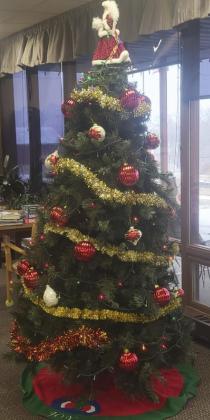 Patty Wadas did a great job with the Christmas tree this year.