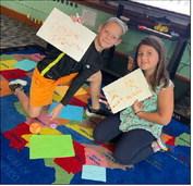 The second grade students recently played a math game to practice place value. They played MathLand to review base ten blocks, standard, word and expanded forms.