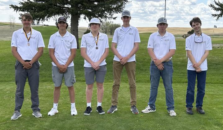 The Mullen boys golf team at the Mullen Invite last week, l-r: Jacob Walker, Jarren Forsen, Ethan Hardin, Kaleb Moore, Corbin Kissire, Jacob Wingebach. Mary Jo Walker