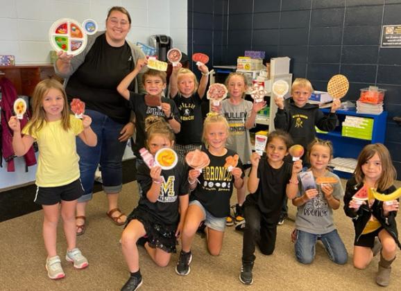 1st graders learn about MyPlate