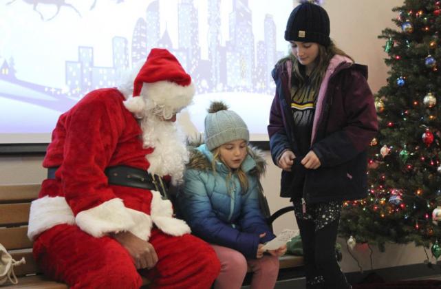 Santa Claus comes to town