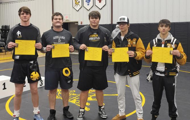 MHS wrestlers earn 5 gold medals