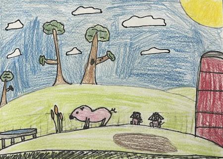 Hadley Marsh won the fair theme contest this year with “This Little Piggy Went to the Fair.”