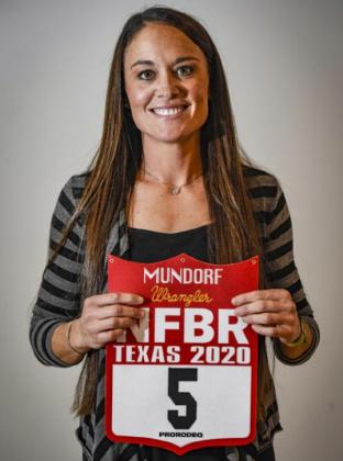 Katie Mundorf with her NFBR back number last week.
