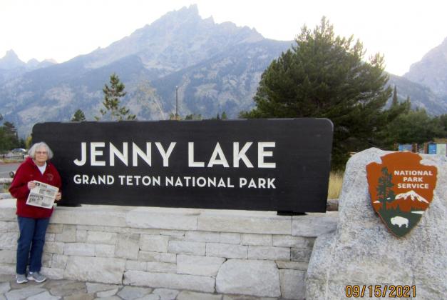 Mildred Starr at Jenny Lake Grand Teton National Park.