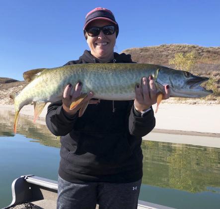 Jeri and Wade Edis had some fall fishing luck at Merritt!