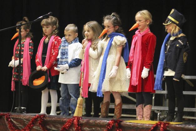 Frosty the Snowman by the kindergarteners.