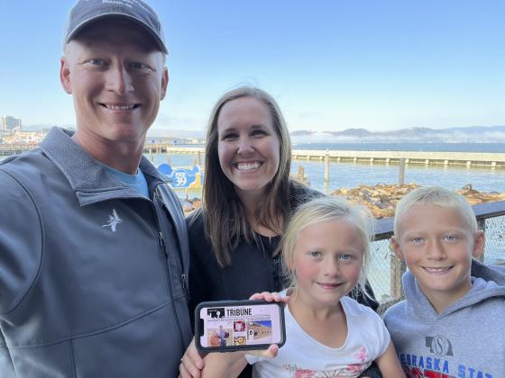 The Petersons at Pier 39’s sea lions.