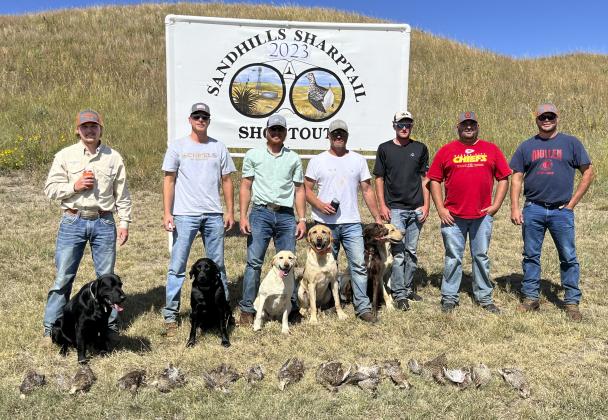 Lab Rental - 1st place New Shooters team in grouse hunt.