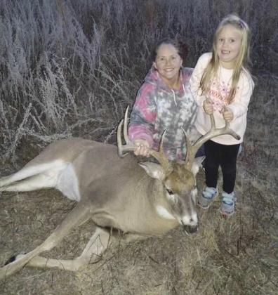 Kinley Crisp had to talk her grandma Lyn Crisp into shooting him!